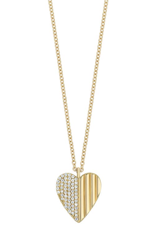 BL Icon Diamond Heart Pendant Necklace