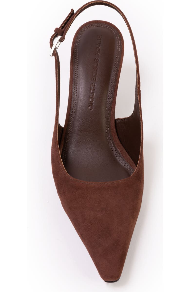 BLACK SUEDE STUDIO Lainey 50 Suede Pump, Alternate, color, Brownie Suede