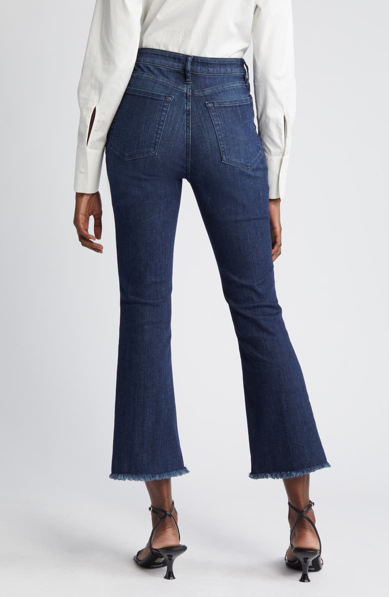 FRAME Le Crop Mini Boot Frayed Bootcut Jeans, Alternate, color,