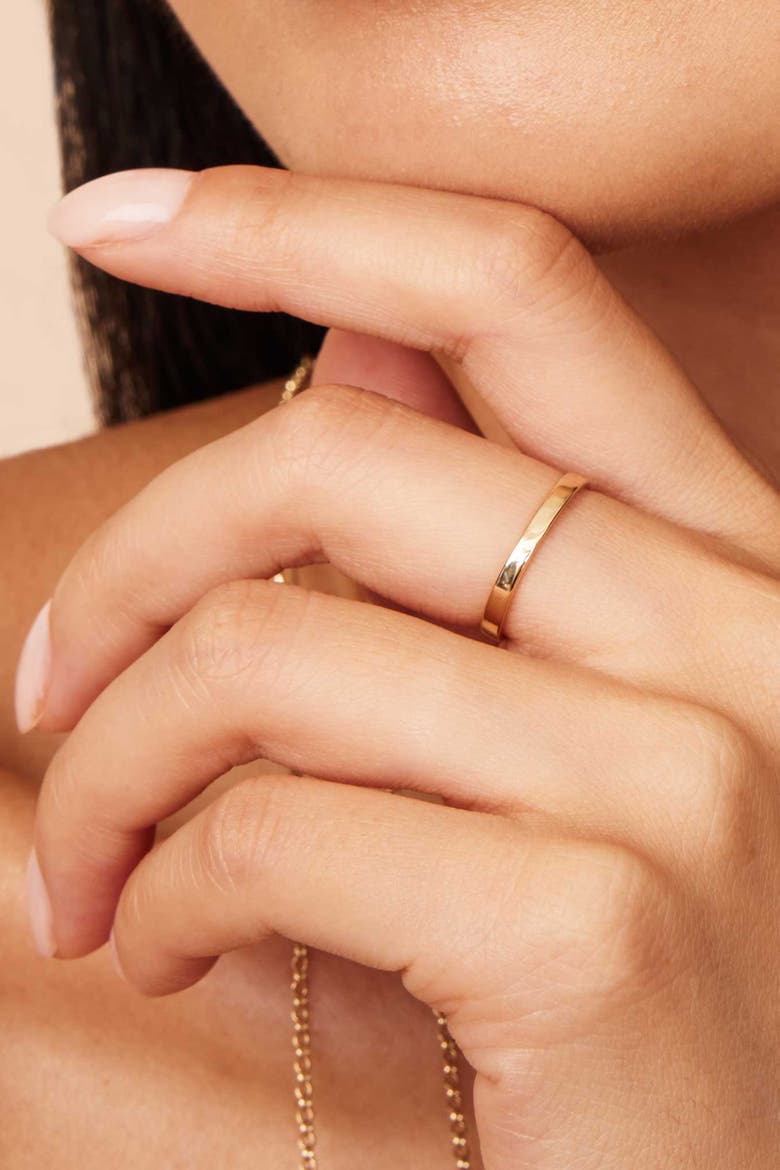 14K Gold Stack Forever Band Ring, Alternate, color, Yellow Gold