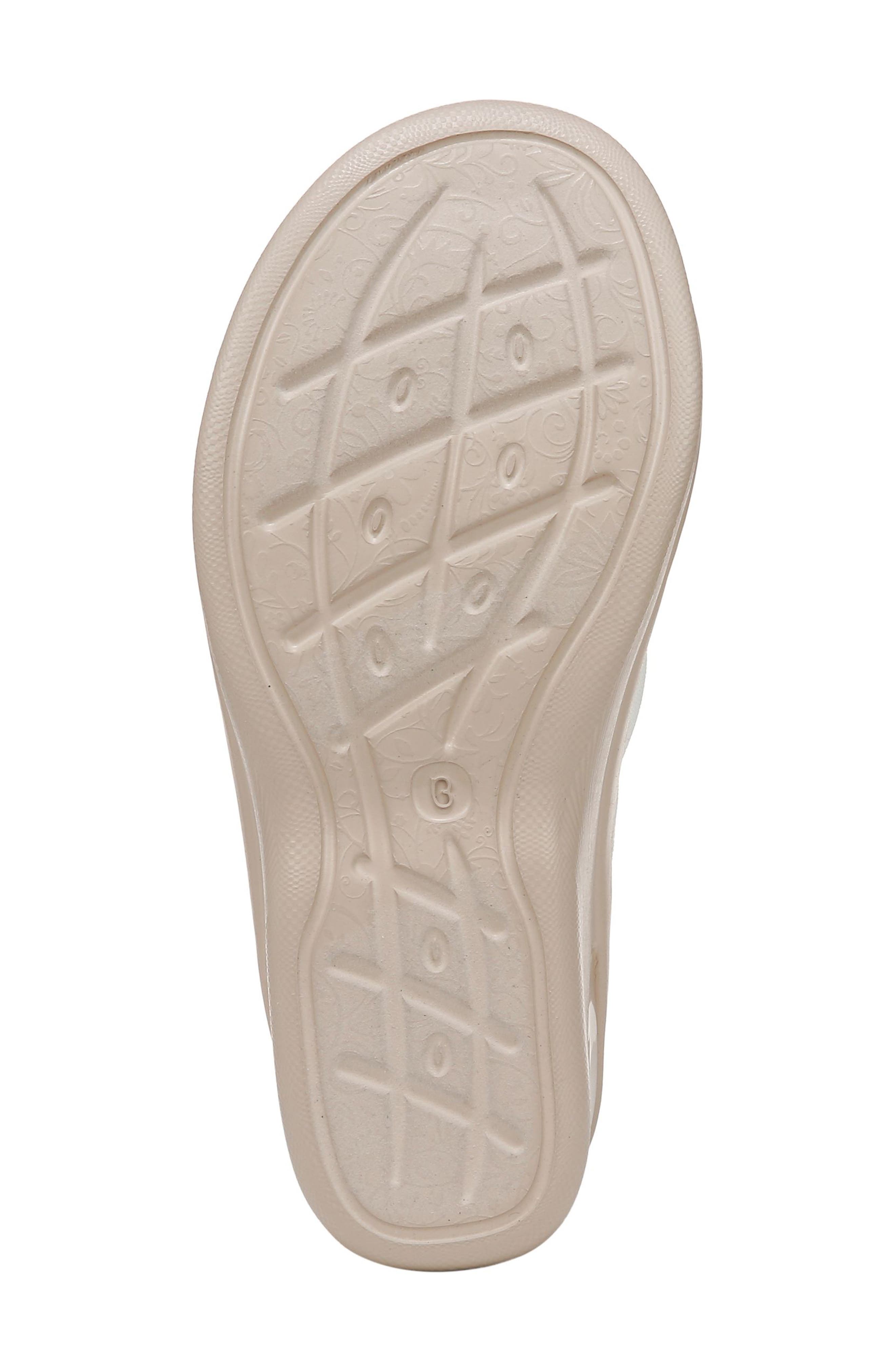 LifeStride Smile 3 Open Toe Wedge Slide Sandal - Wide Width Available, Alternate, color, White