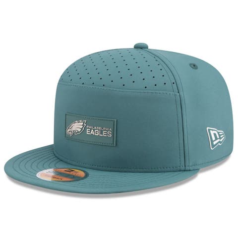 Men's New Era Midnight Green Philadelphia Eagles 2025 Sideline  Split Panel 9FIFTY Snapback Hat
