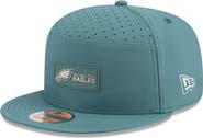 New Era Men's New Era Midnight Green Philadelphia Eagles 2025 Sideline  Split Panel 9FIFTY Snapback Hat