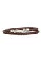 Men's Euro Braided Leather Double Wrap Bracelet