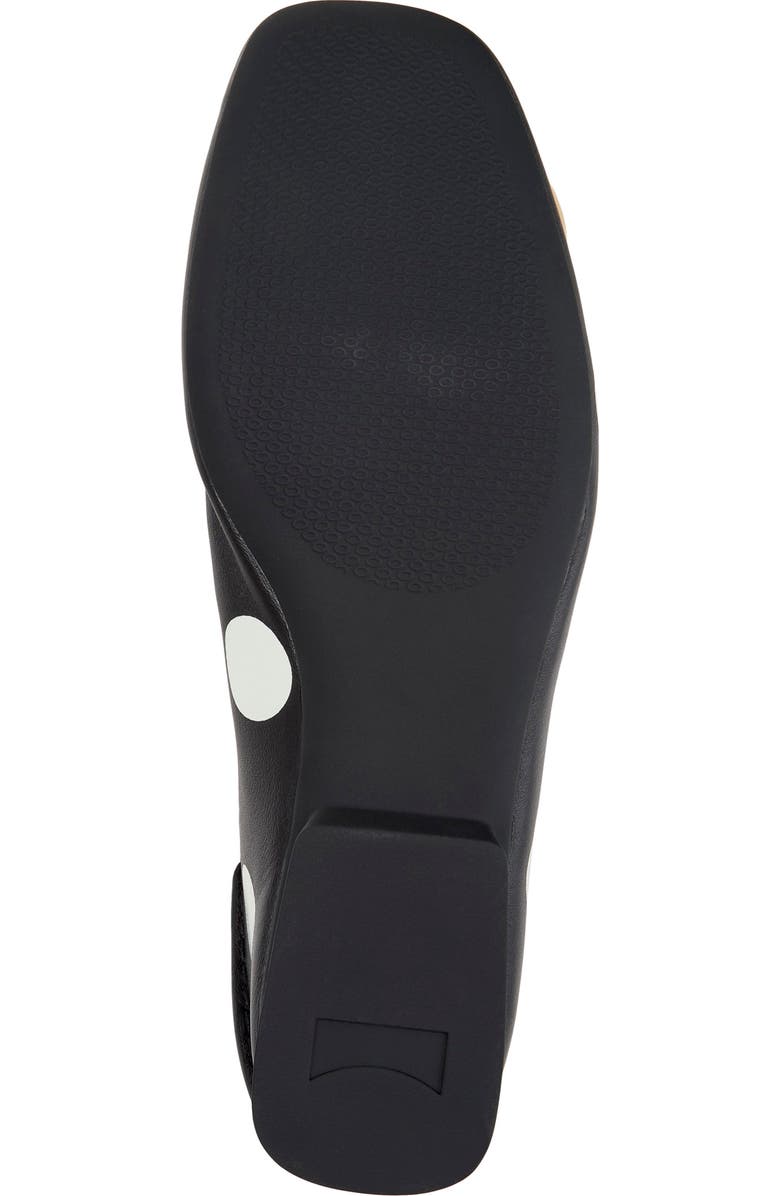 Camper Casi Myra Twins Polka Dot Ballerina Flat, Alternate, color, Black