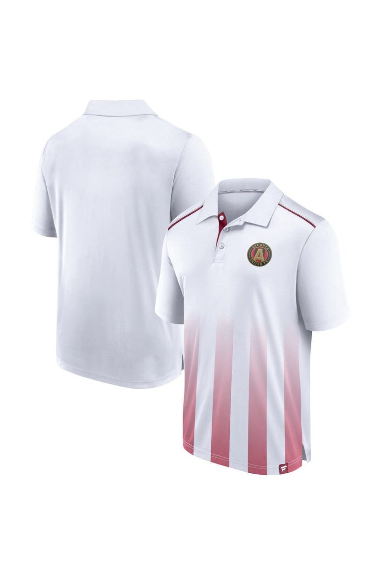 Men's Fanatics Branded White Atlanta United FC Line Up Fade Polo, Alternate, color, White