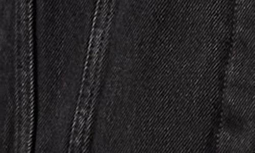 Levi's Relaxed Fit Faux Shearling Lined Denim Trucker Jacket In Black