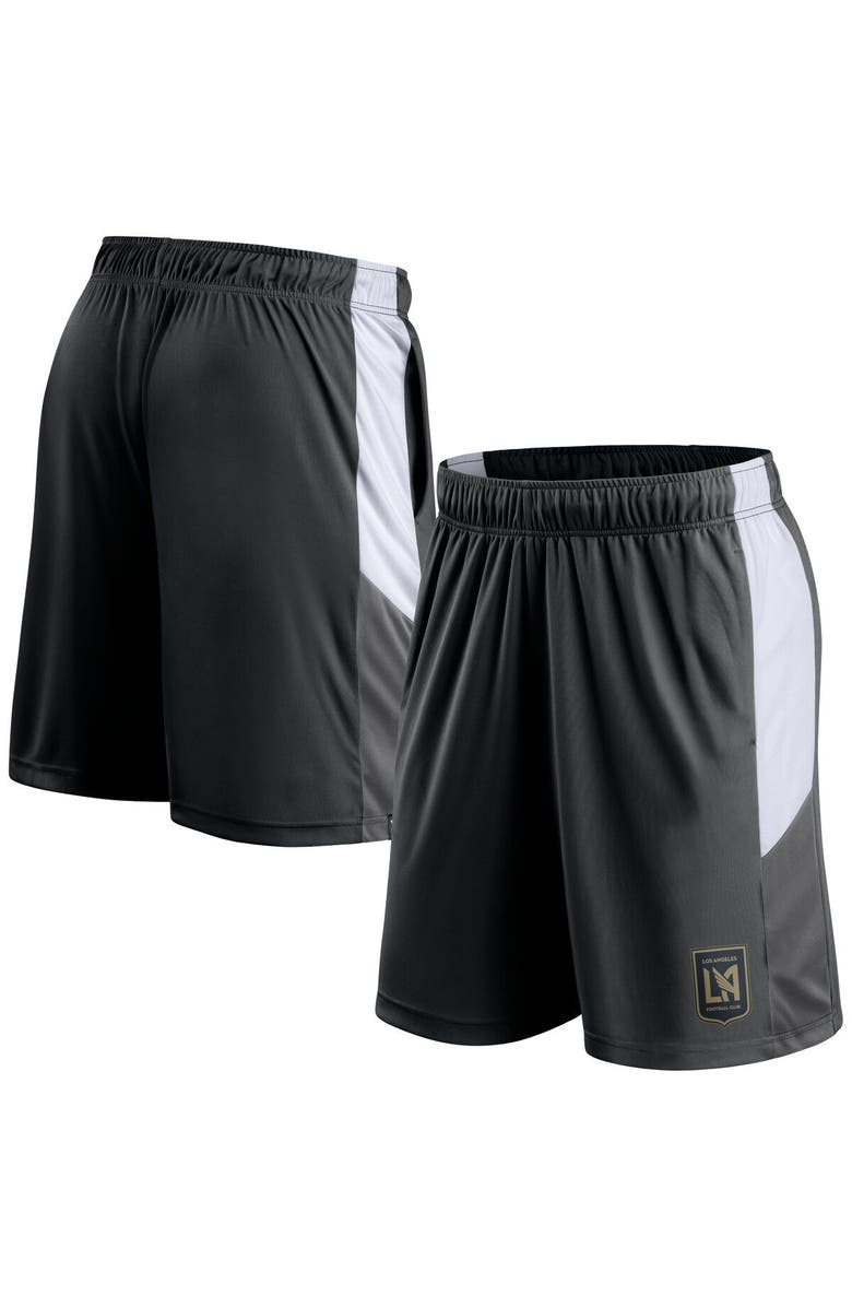 FANATICS Men's Fanatics Branded Black LAFC Prep Squad Shorts, Main, color, 