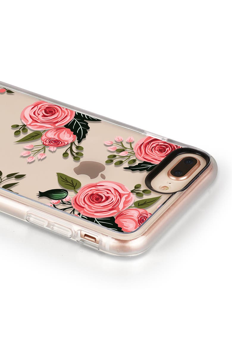 CASETiFY Pink Floral Grip iPhone 7/8 & 7/8 Plus Case, Alternate, color,