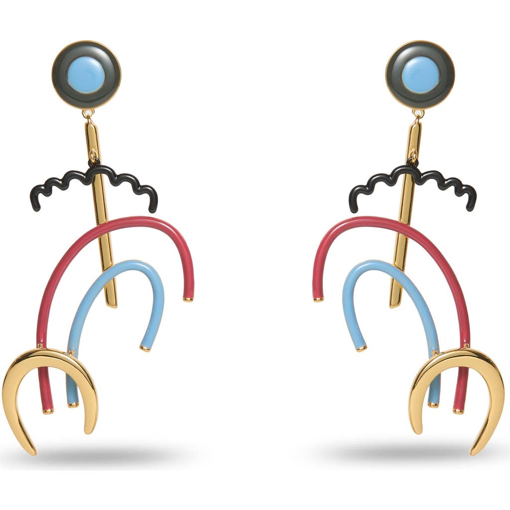 Lele Sadoughi The Met X Lele Kandinsky Mobile Earrings In Multi