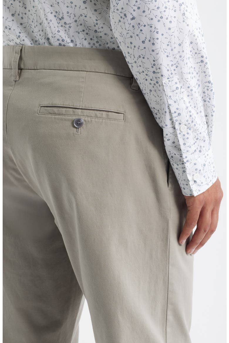 Straight Stretch Cotton Chinos, Alternate, color, GREY EARL