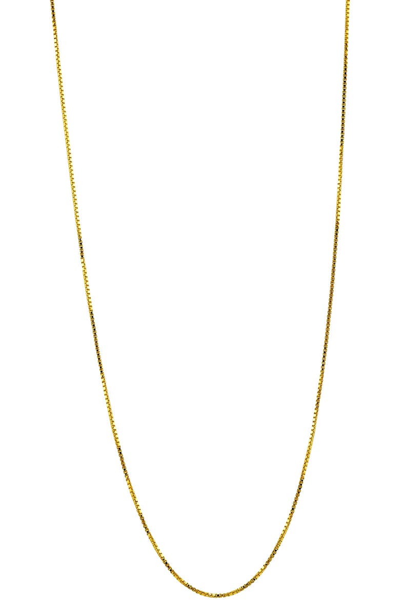 AMERICAN EXCHANGE Box Chain Necklace, Main, color, Gold
