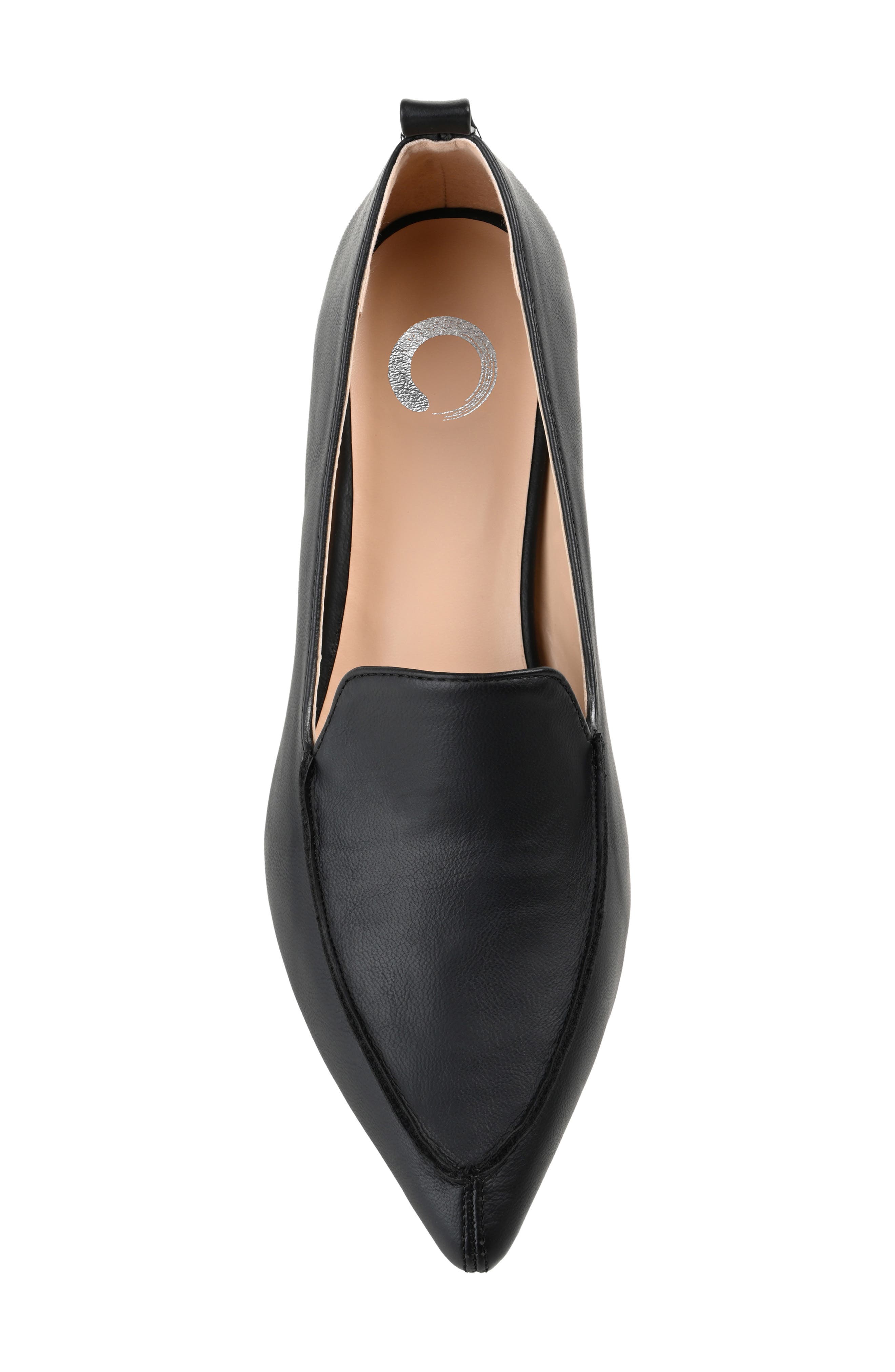 Journee Collection Maggs Pointed Toe Flat, Alternate, color, Black