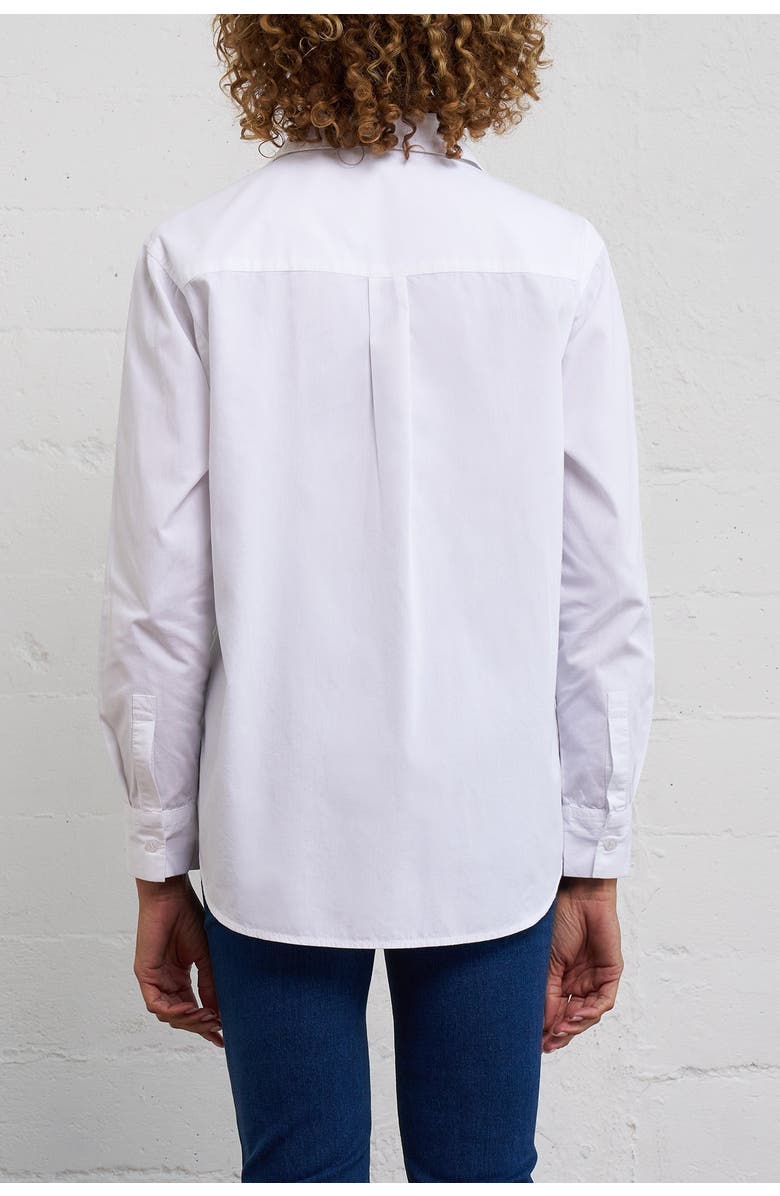 Franne Golde Crisp Cotton Button-Up Shirt, Alternate, color, 