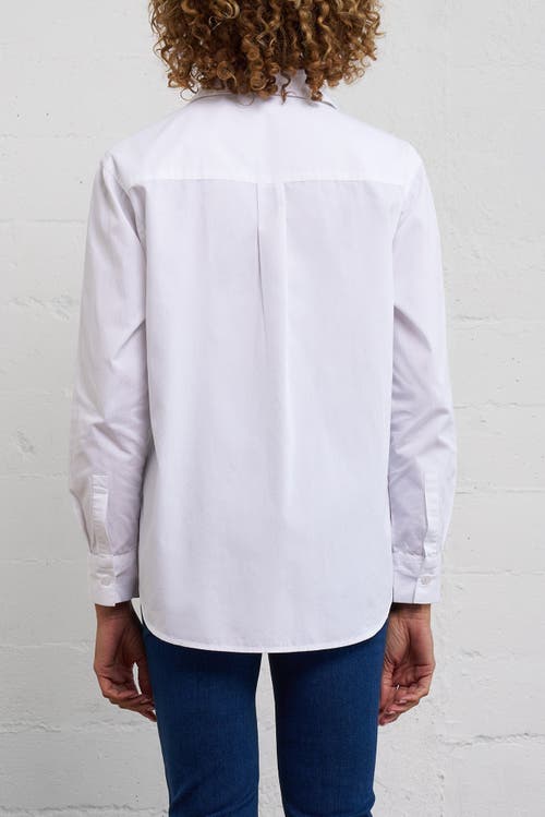 Franne Golde Crisp Cotton Button-up Shirt
