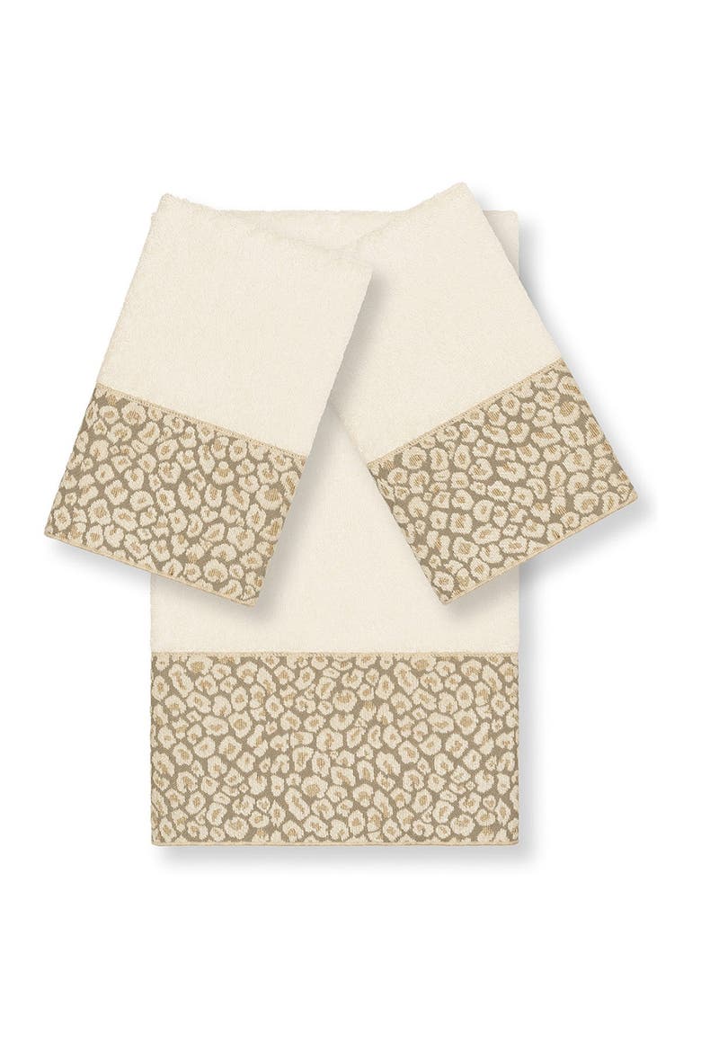 Spots 3-Piece Embellished Towel - Cream, Main, color, CREAM