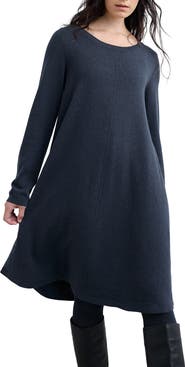 Seasalt Cornwall Long Sleeve Organic Cotton A-Line Sweater Dress