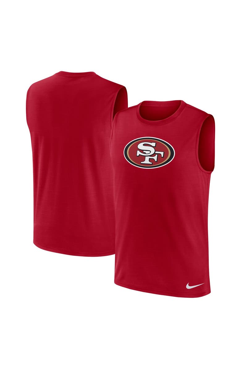 Nike Men's Nike Scarlet San Francisco 49ers Blitz Legend Muscle Perform Tank Top, Main, color, 