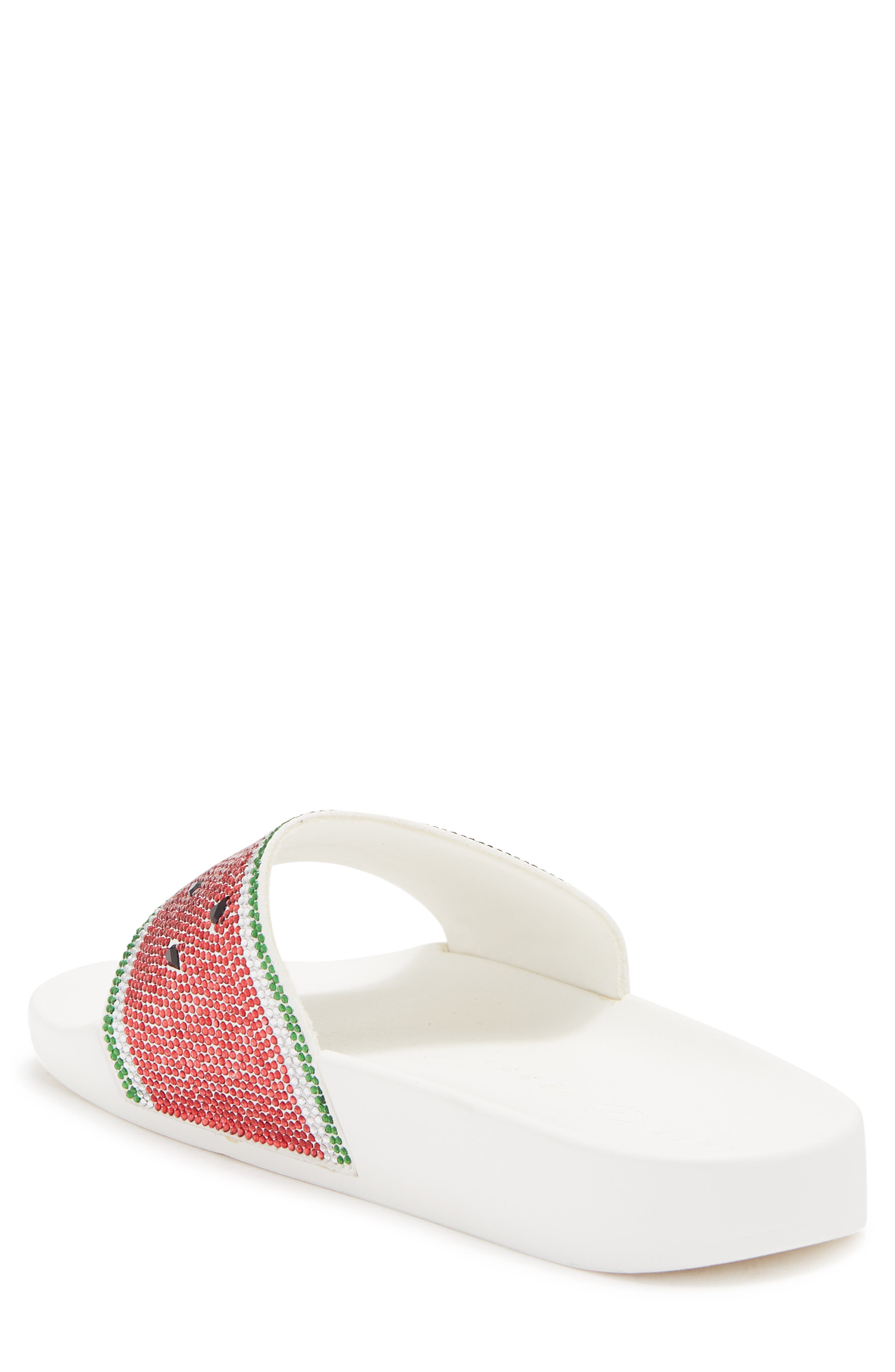 Katy Perry The Jimmi Watermelon Embellished Slide Sandal, Alternate, color, 
