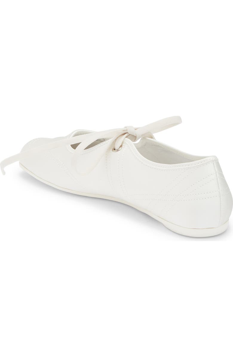 Jeffrey Campbell Saturna Split Toe Mary Jane Flat, Alternate, color, White Satin