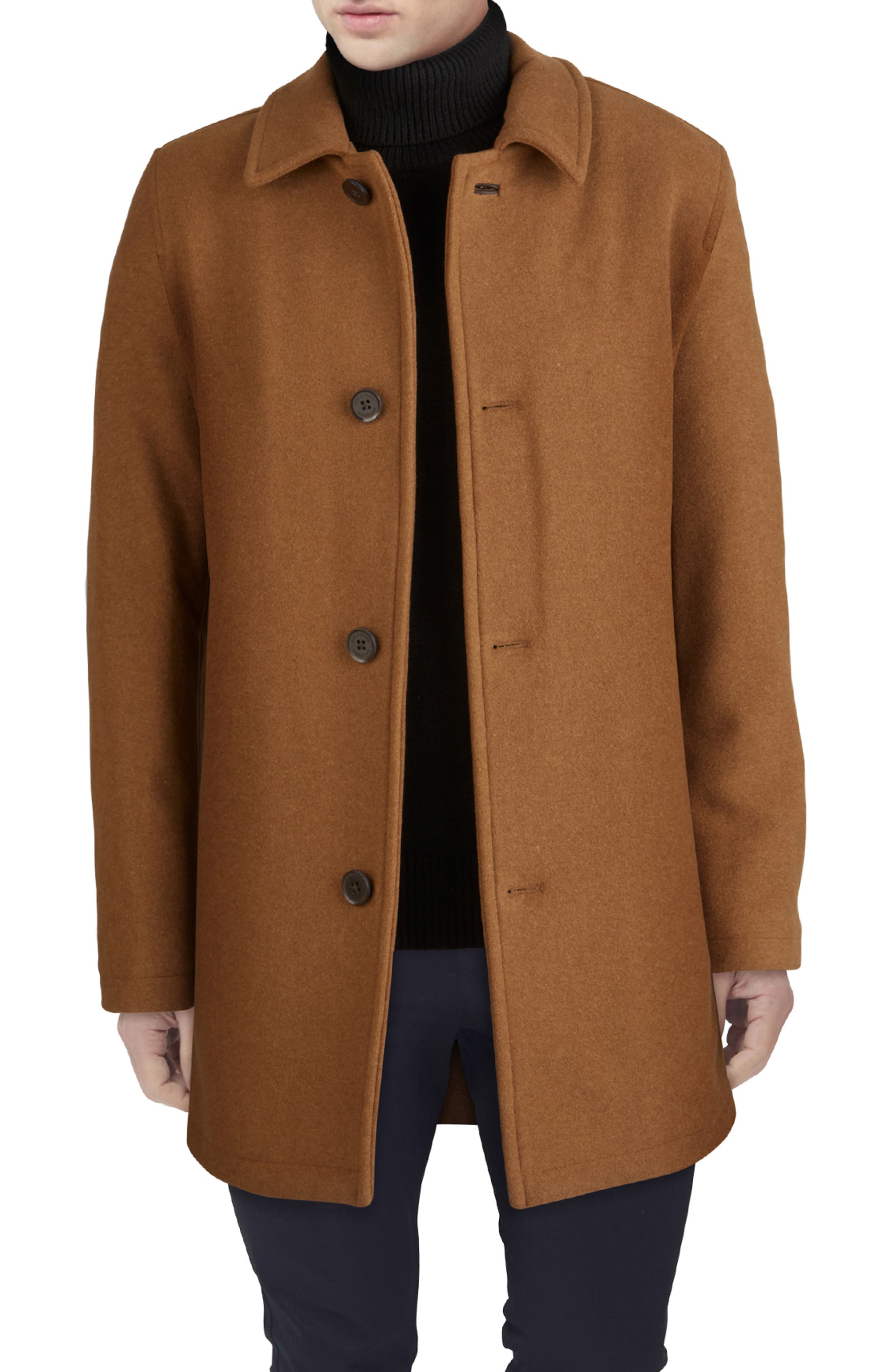 Cole Haan Signature Wool Blend Plush Car Coat