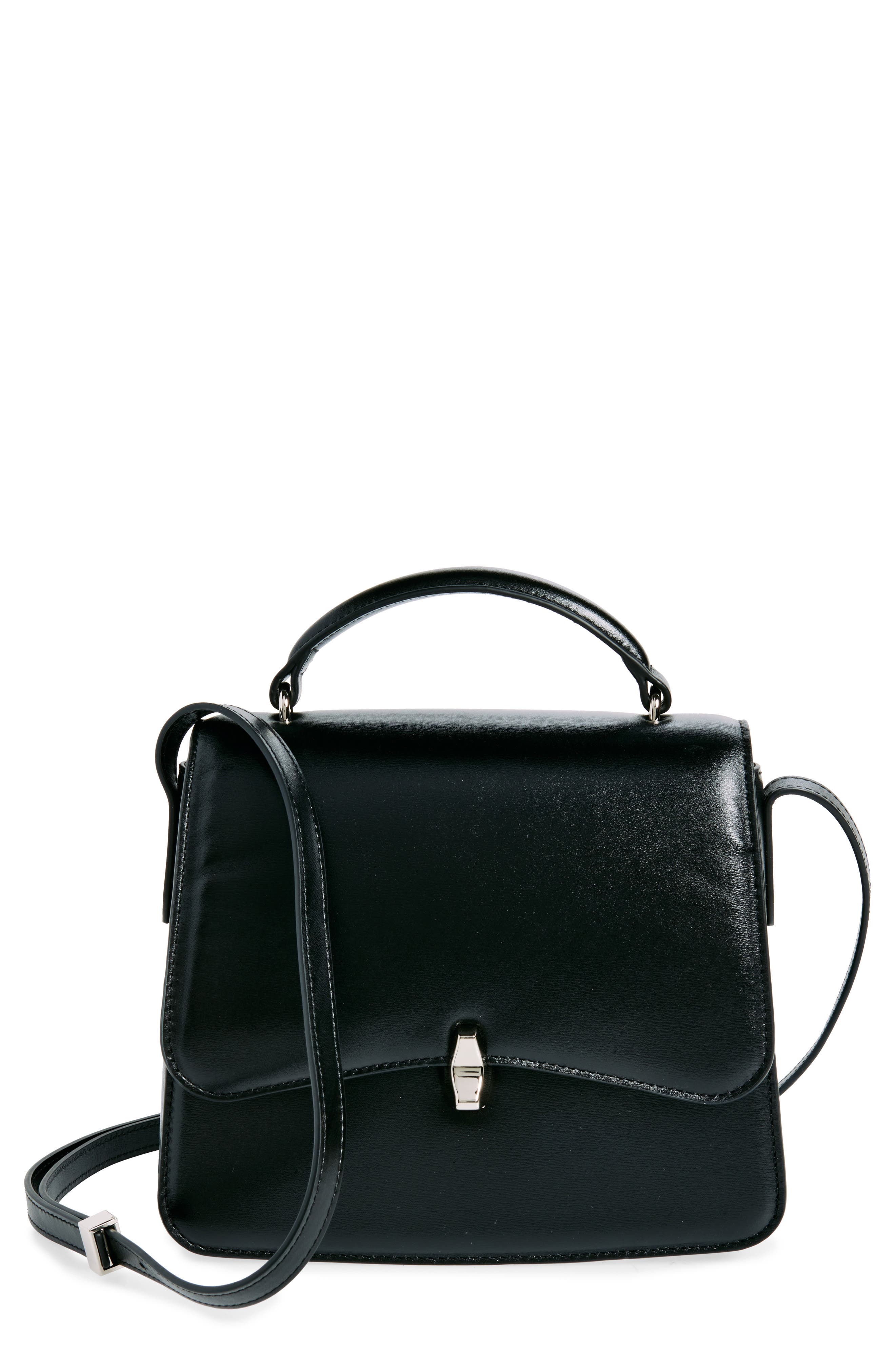 Reformation Monica Leather Crossbody Bag, Main, color, 