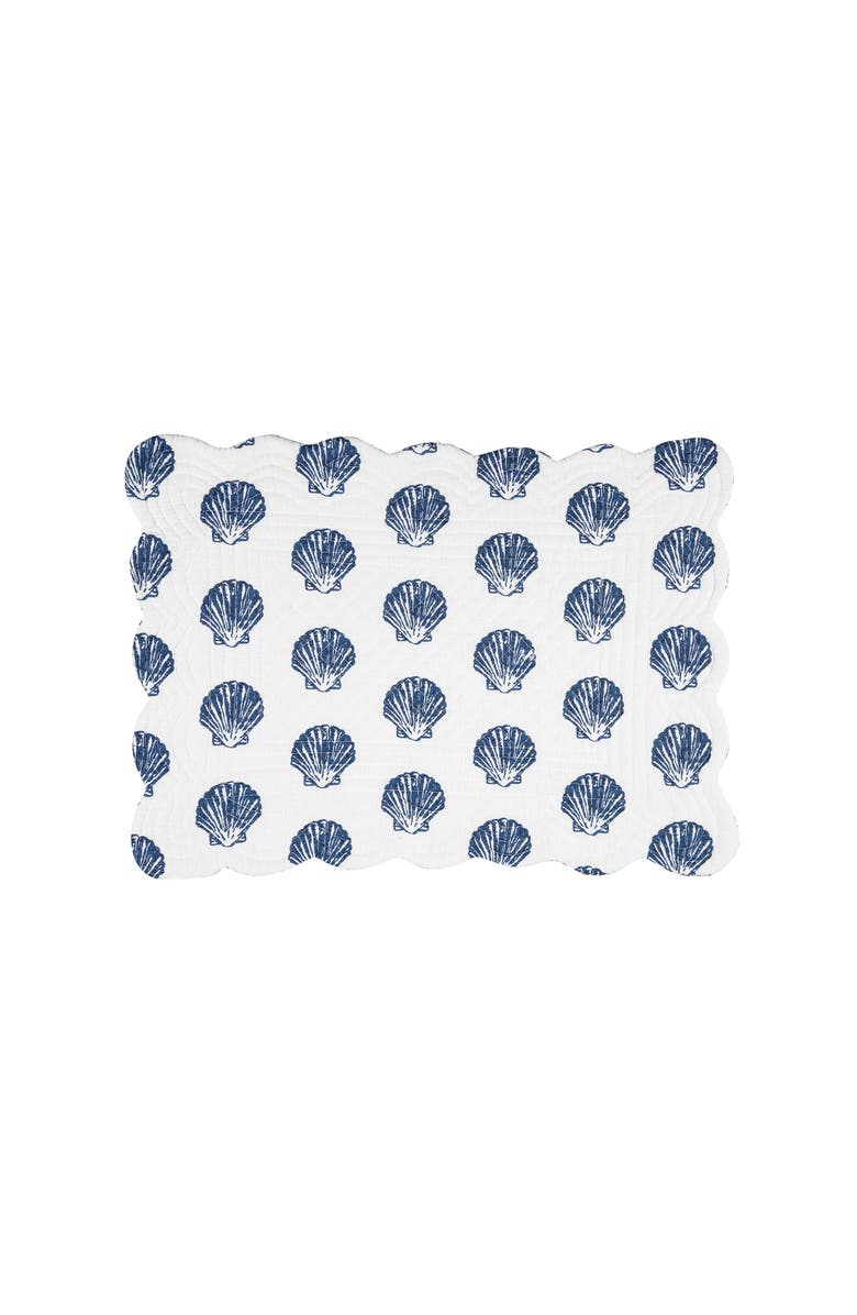 C&F Home Reef Shores Placemats Set of 6, 13" x 19", Alternate, color, Blue