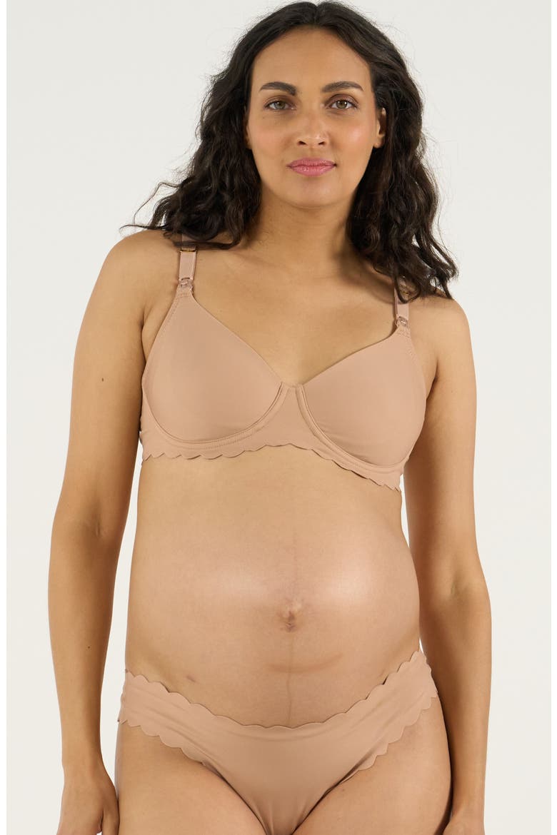 Skin Invisible Maternity And Nursing Bra C/D Cup, Main, color, Latte