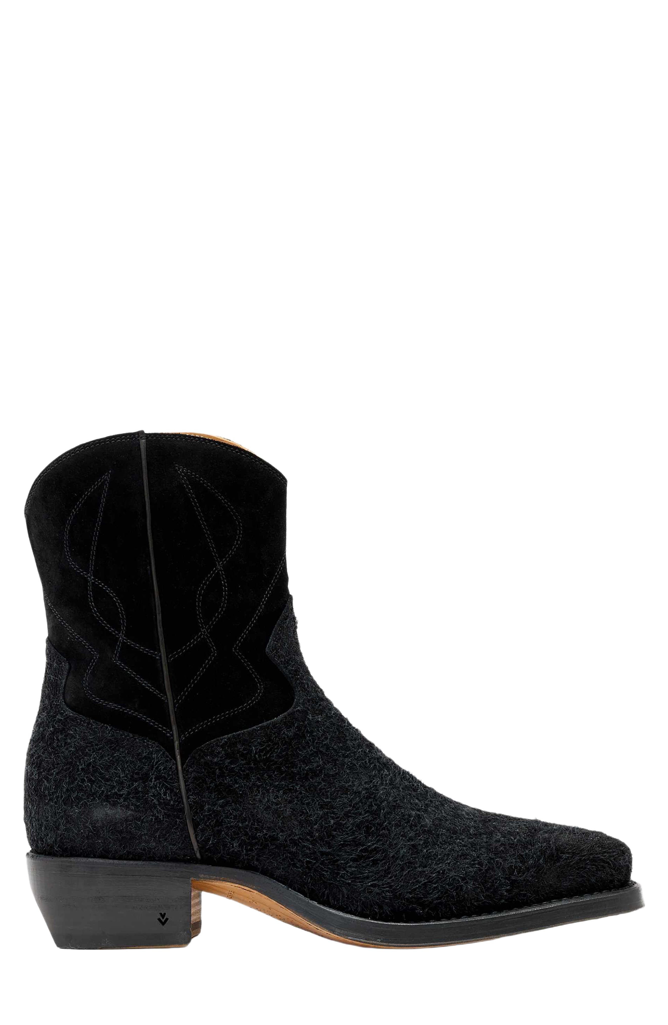 John Varvatos Walker Rancher Boot, Alternate, color, Black