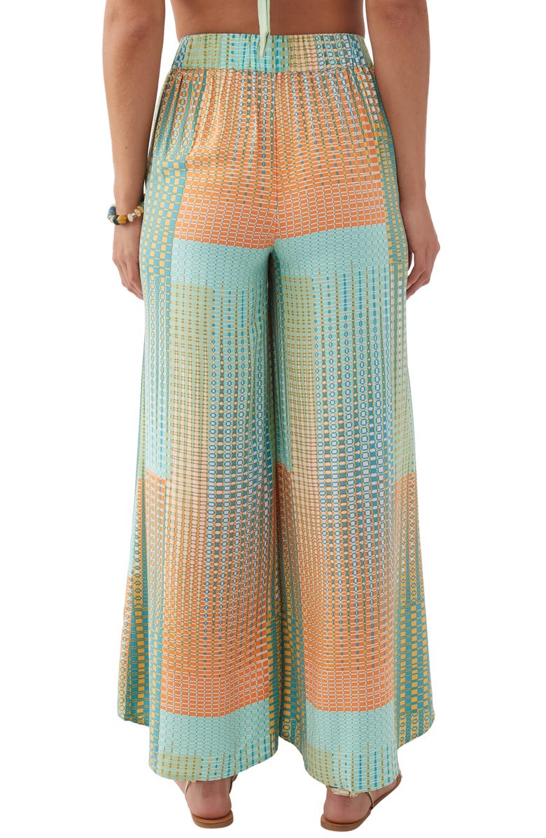 O'Neill Tymea Geo Print Wide Leg Pants, Alternate, color, 