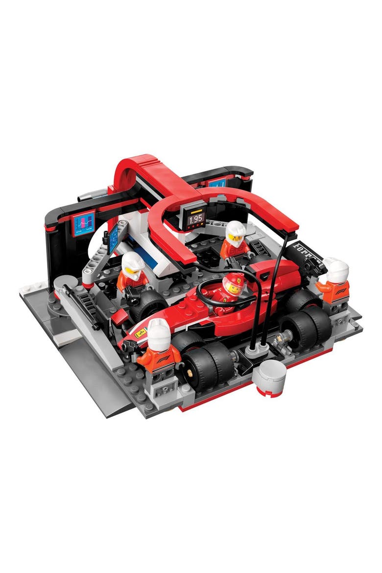 LEGO® F1® Pit Stop & Pit Crew with Ferrari Car - 60443, Alternate, color, Multicolored