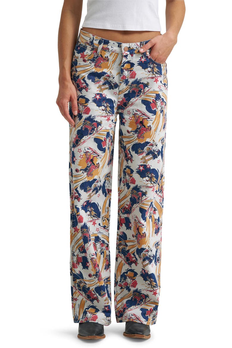 Loose Straight Leg Jeans, Main, color, HORSEPOWER