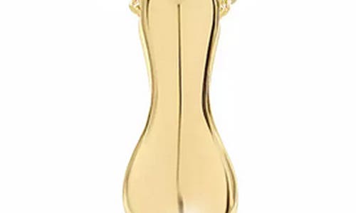 Jane Basch Designs Puffed Initial Pendant Necklace In Gold