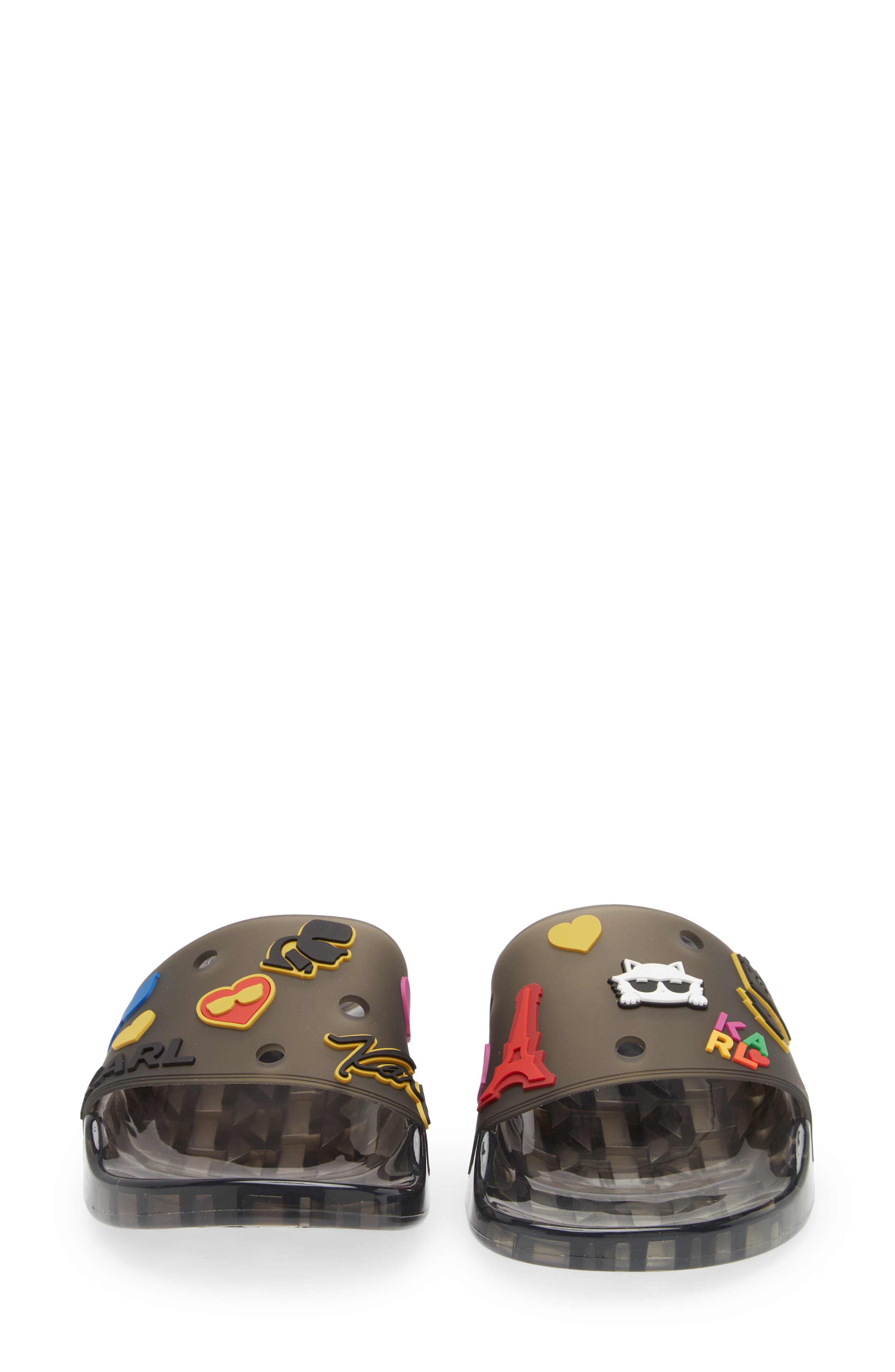 KARL LAGERFELD PARIS Thea Jelly Slide Sandal, Alternate, color, 