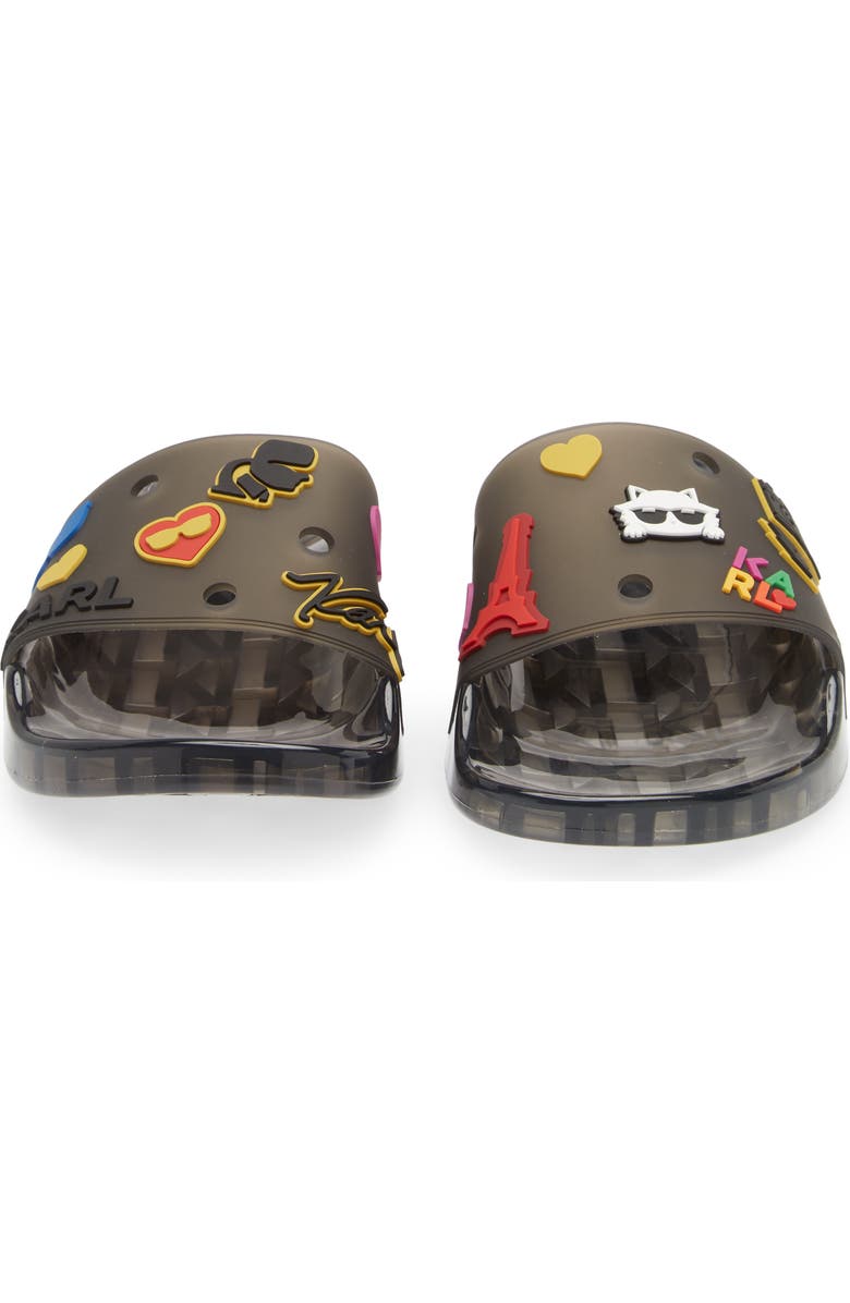 KARL LAGERFELD PARIS Thea Jelly Slide Sandal, Alternate, color,