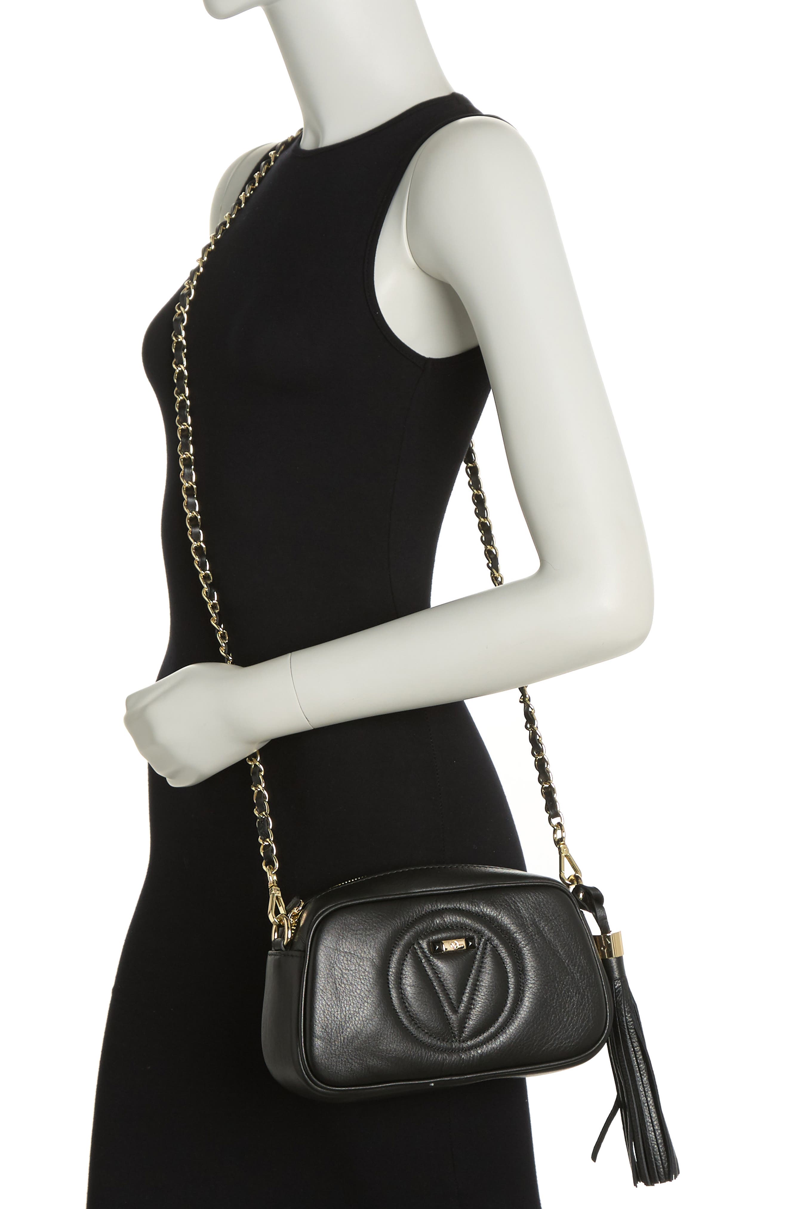 VALENTINO BY MARIO VALENTINO Bella Signature Embossed VLOGO Crossbody Bag, Alternate, color, 