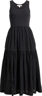 Treasure & Bond Scoop Neck Midi Dress