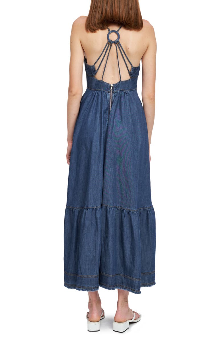 En Saison Serene Racerback Denim Maxi Dress, Alternate, color, 