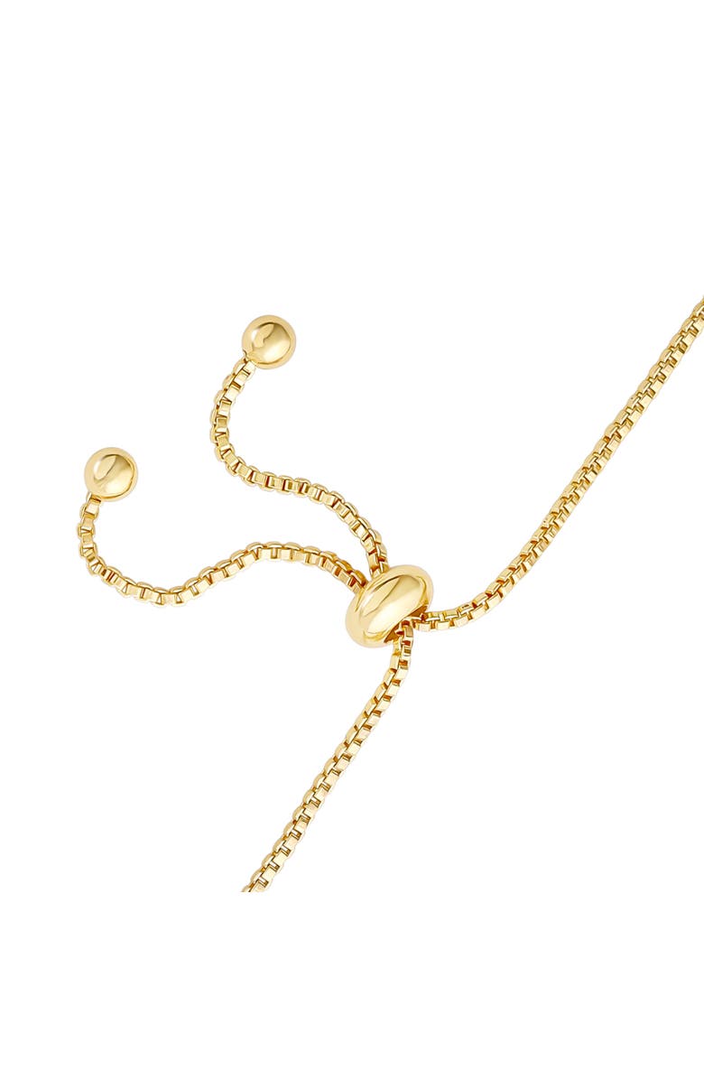 Hello Kitty Pink Heart Adjustable Lariat Bracelet, Alternate, color, Gold