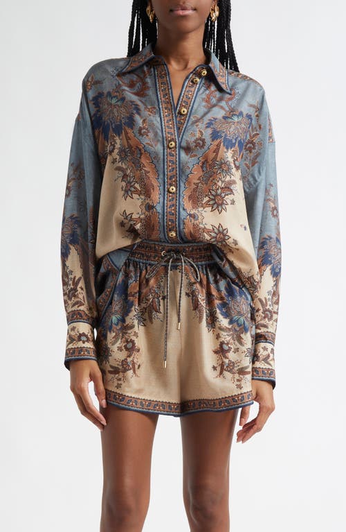 Shop Zimmermann Ascension Silk Habutai Button-up Shirt