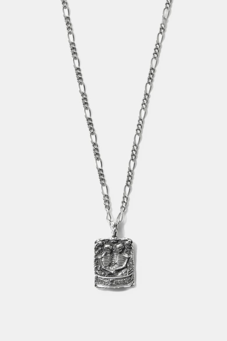 Amorata Lovers Sterling Silver Necklace, Alternate, color, Silver
