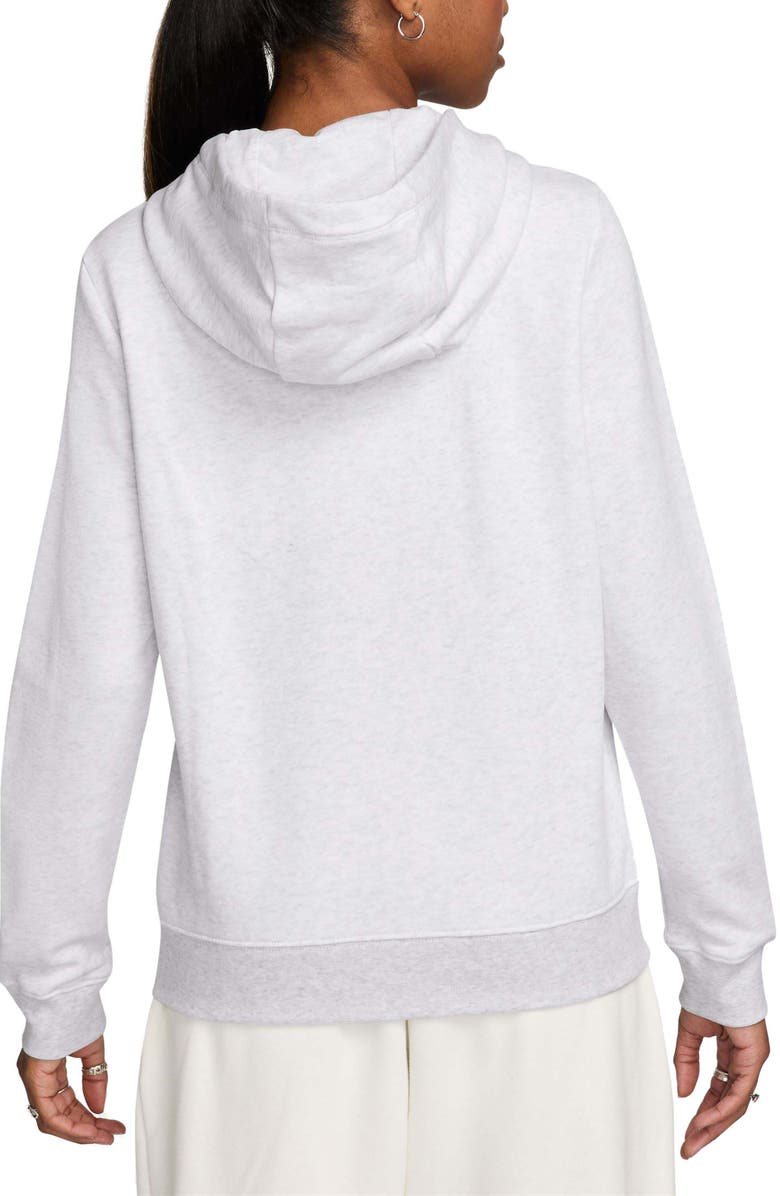 Nike Sportswear Club Fleece Full Zip Hoodie, Alternate, color, 051 Birch Heather/Black