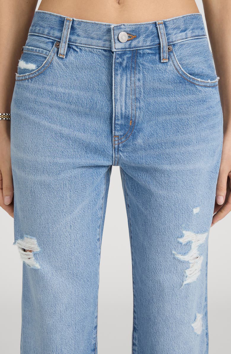 FRAME The Hang Ripped Ankle Straight Leg Jeans, Alternate, color, Sundrop