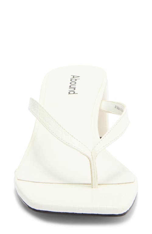 Abound Blayne Block Heel Sandal In White