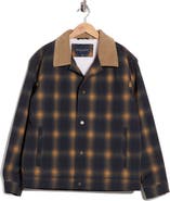 Pendleton Plaid Faux Shearling Lined Ripstop Shirt Jacket