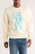 Billionaire Boys Club BB Astronaut Embroidered Cotton Crewneck Sweatshirt