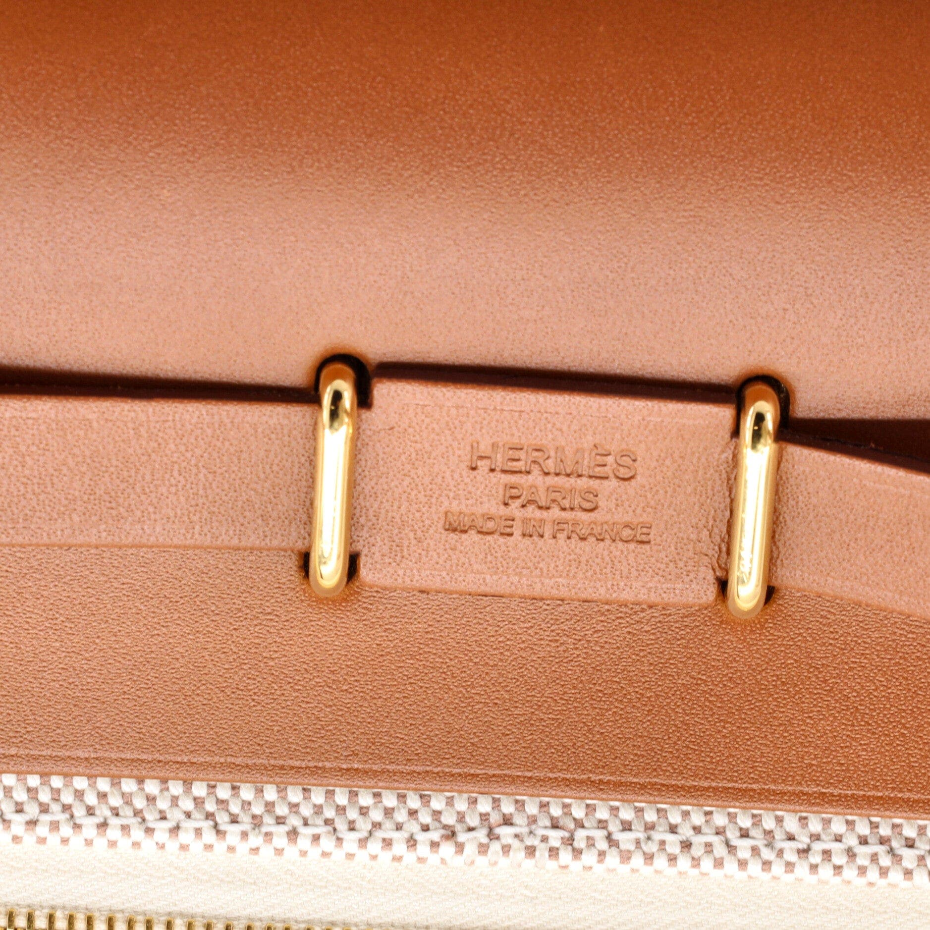 Herbag Zip Toile and Leather 20, Alternate, color, Metallic Gold