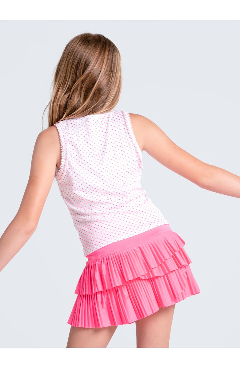 Lucky in Love Girls Poppy Dot Tank, Alternate, color, Taffy