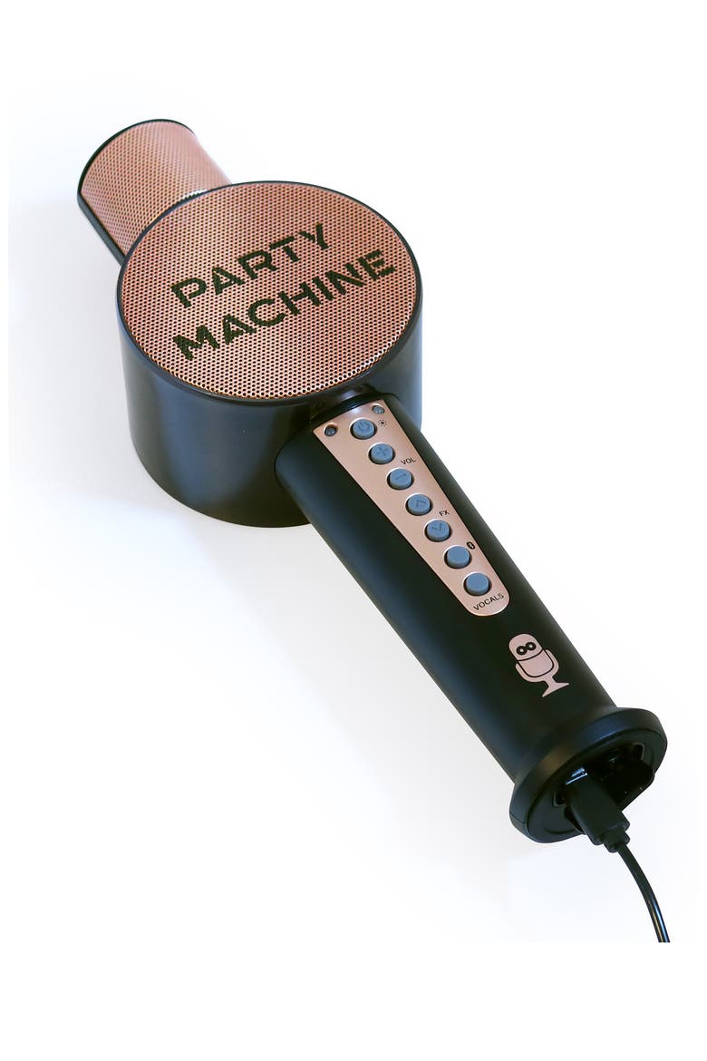 Party Machine Karaoke Microphone, Alternate, color, ROSE GOLD