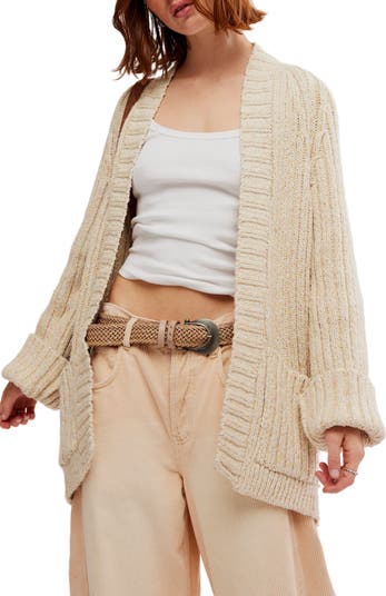 Cotton open fashion cardigan